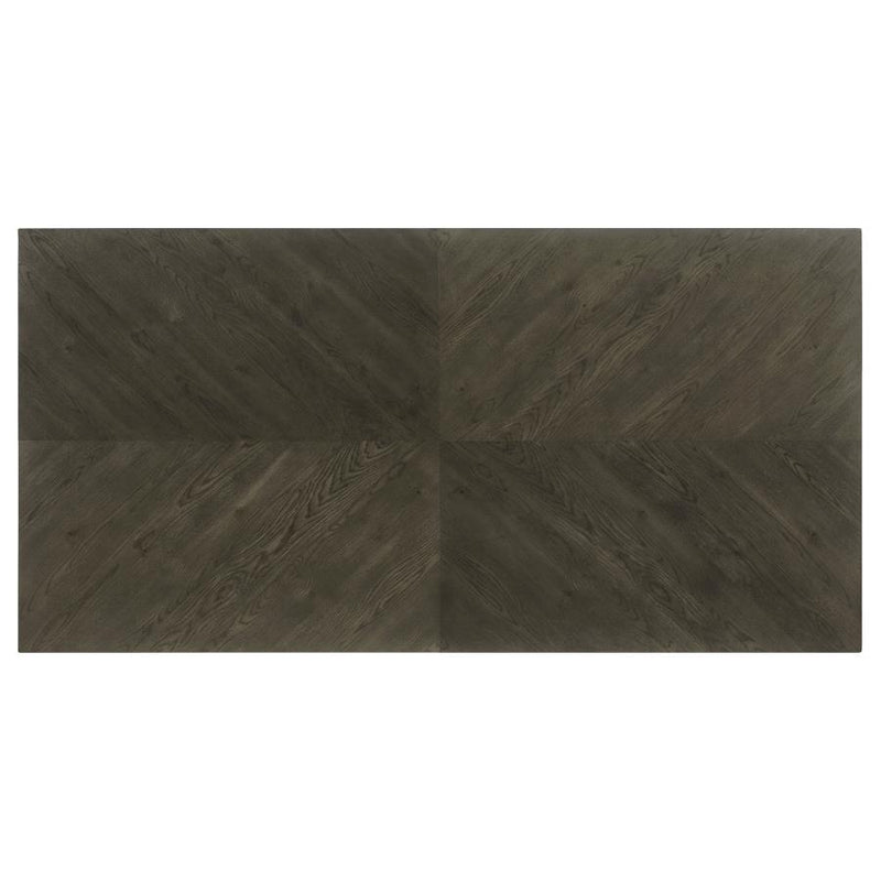 Kelly - Rectangular Wood Dining Table - Dark Gray