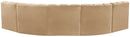 Arc - Velvet 5 Piece U-Shaped Modular Sofa