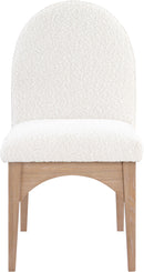 Waldorf - Boucle Dining Side Chair With Natural Legs