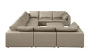 1100 - 9-Piece U-Shaped Sectional In Top-Grain Italian Leather