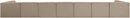 Rummi - Armless Velvet Performance Fabric Upholstered 9 Piece Modular Sectional