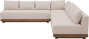 Solace - Olefin Performance Fabric 4 Piece Outdoor Patio Modular Sectional