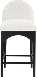 Waldorf - Boucle Stool With Black Legs