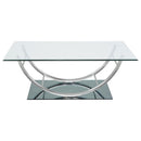 Danville - Rectangular U-Shaped Glass Top Table
