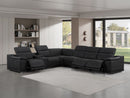2679 - 7-Piece L-Shaped Power Reclining Sectional In Genuine Leather (3 Recliners)