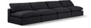 Comfy - Linen Modular Armless Sofa 4 Seats