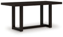 Neymorton - 5 Pc. - Rectangular Dining Room Counter Table, 4 Barstools - Dark Grayish Brown