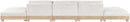 Turin - Chenille Fabric Upholstered Modular Sectional - White