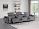 1224 - 5-Piece Modular Power Reclining Sofa In With 3 Power Recliners & Power Headrests