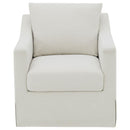 Winter - Upholstered Sloped Arm Accent Swivel Chair