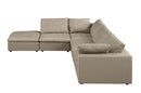 1100 - 5-Piece 4-Seat Sectional (Top-Grain Italian Leather)