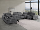 1246 - 8-Piece U-Shaped Modular Power Reclining Sectional With 2 Power Recliners And Power Headrests