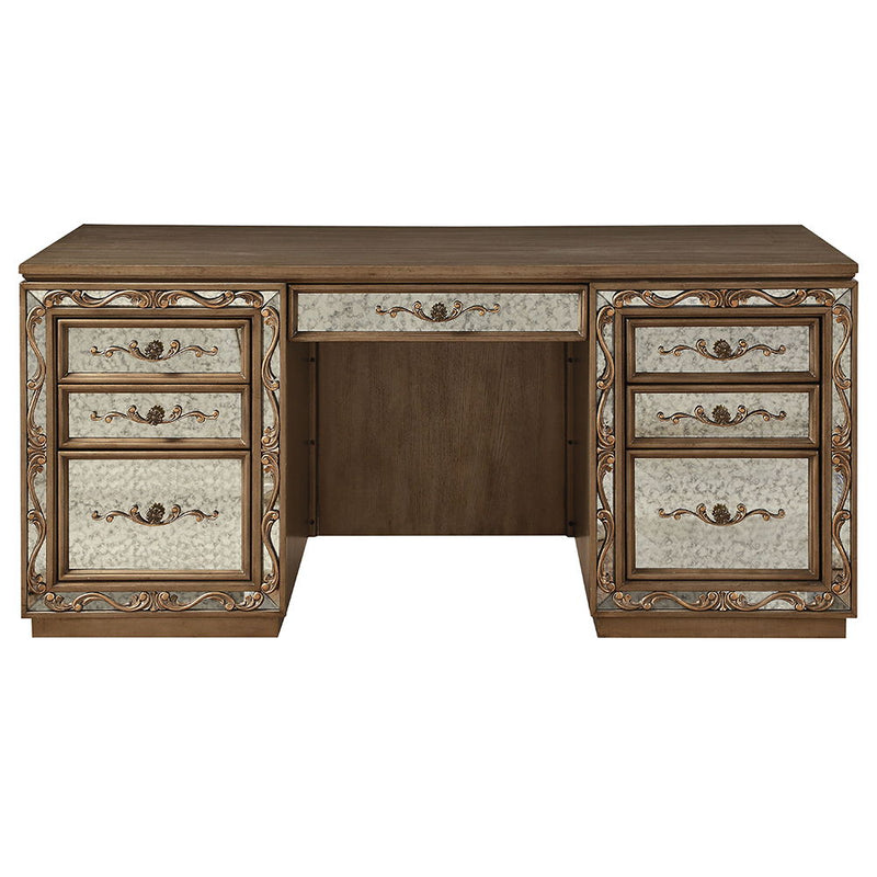 Orianne - Executive Writing Desk - Antique Gold