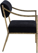 Bastille - Upholstered Dining Arm Chair (Set of 2) - Brass Frame
