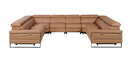 1246 - 8-Piece U-Shaped Modular Power Reclining Sectional With 4 Power Recliners And Power Headrests