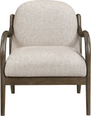 Helmsley - Performance Fabric Upholstered Accent Chair - Brown Frame