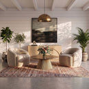 Cindra - Genuine Marble Top And Iron Base Table