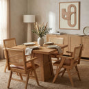 Fenwick - Cane Oak Veneer And Solid Wood Dining Table