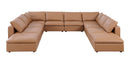 1100 - 10-Piece U-Shaped Sectional With Chaise In Top-Grain Italian Leather