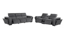 1224 - 6-Piece Modular Power Reclining Sofa And Console Loveseat Set In With 5 Power Recliners & Power Headrests
