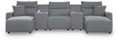Modmax II - Reclining Sectional - Salt And Pepper