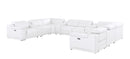 2679 - 12-Piece U-Shaped Power Reclining Sectional In Genuine Leather (4 Recliners)
