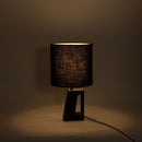 Vellum - Genuine Marble Base And Linen Textured Fabric Shade Table Lamp