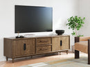 Roanhowe - Extra Large TV Stand - Brown