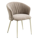 Ogin - Arm Chair (Set of 2) - Dark Beige & Natual