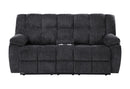 U6000 - Console Reclining Loveseat - Black