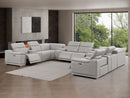 2679 - 12-Piece U-Shaped Power Reclining Sectional In Genuine Leather (4 Recliners)