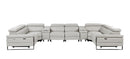 1246 - 8-Piece U-Shaped Modular Power Reclining Sectional With 4 Power Recliners And Power Headrest