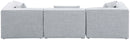 Cube - Linen Modular 3 Seat Sofa