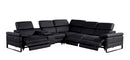 1246 - 6-Piece L-Shaped Modular Power Reclining Sectional With 3 Power Recliners And Power Headrests