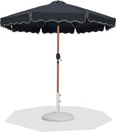 Amalfi - Patio Umbrella - White Base / Light Brown Pole