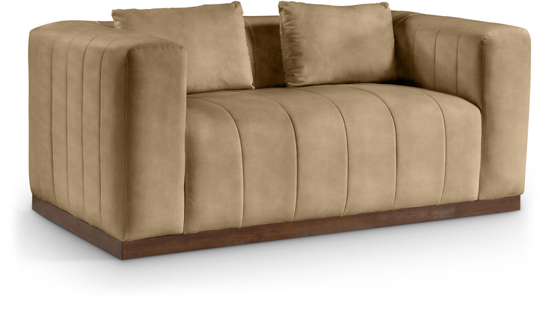 Mallina - Loveseat - Tan