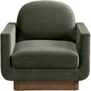 Diviento - Velvet Performance Fabric Upholstered Accent Chair