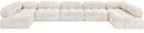 Ames - 7 Piece Boucle Fabric Modular Sectional