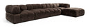 Orin - Fabric Velvet 5 Piece Modular Sectional