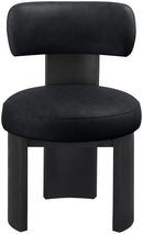 Atelier - Vegan Leather Upholstered Dining Chair (Set of 2) - Black Frame