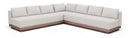 Solace - Olefin Performance Fabric 3 Piece Outdoor Patio Modular Sectional (2 Sofas & Corner Chair)