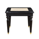 Tayden - End Table With Marble Top - Marble Top & Black