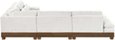 Turin - Chenille Fabric Upholstered Modular Sectional - Cream