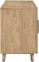 Sova - Solid Wood, Oak Veneer And Stainless Steel Sideboard/Buffet