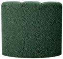 Arc - Boucle Fabric Curved Corner Chair