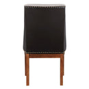 Gilsea - Fabric & Synthetic Leather Side Chair (Set of 2) - Beige & Brown Finish