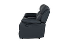 U6026 - Reclining Sofa With LED - Black
