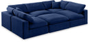 Comfy - 6 Piece Velvet Sectional