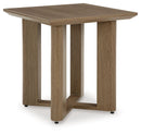 Serene Bay - Square End Table - Dark Brown