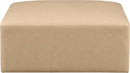 Cube - Ottoman - Tan